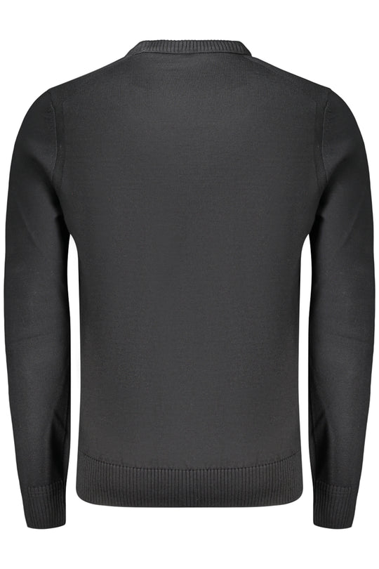 BOSS Camisola em lã com gola redonda – Preto