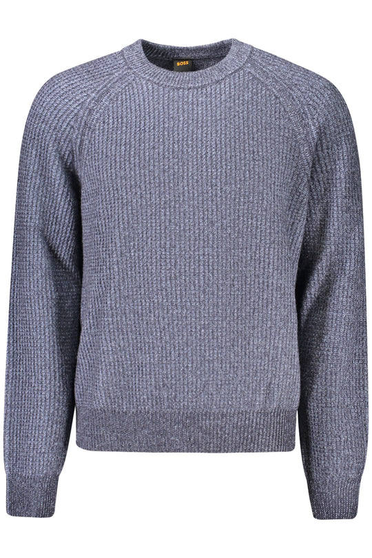BOSS Camisola em lã com caxemira · Azul