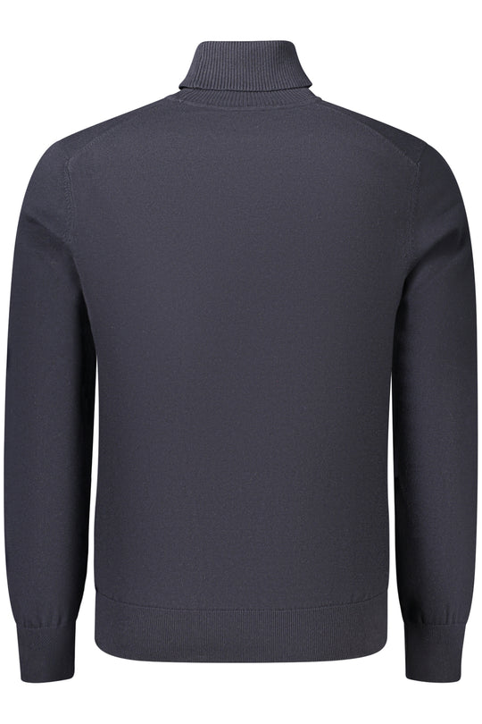 BOSS Camisola de gola alta em mistura de caxemira · Azul