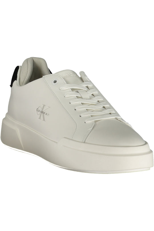 CALVIN KLEIN Ténis com detalhes em preto – Branco