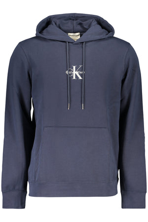 CALVIN KLEIN MEN'S BLUE ZIP-UP SWEATSHIRT