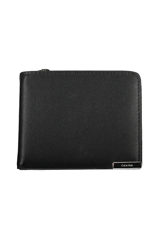 CALVIN KLEIN Portefeuille anti-RFID format porte-monnaie pour homme · Noir
