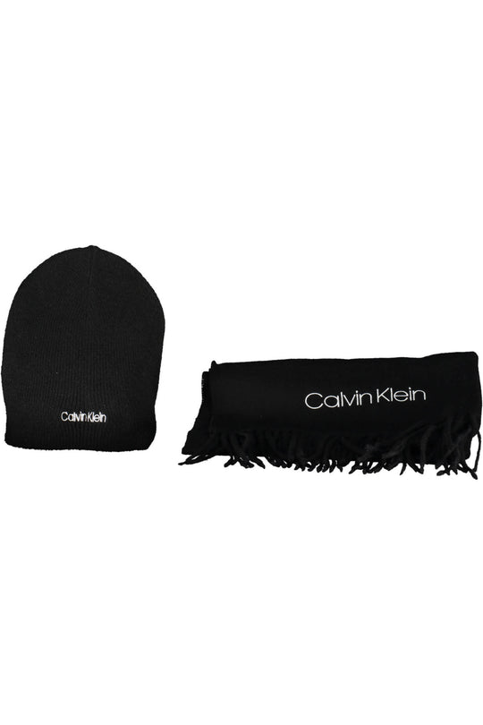 CALVIN KLEIN Écharpe avec broderie pour homme · Noir