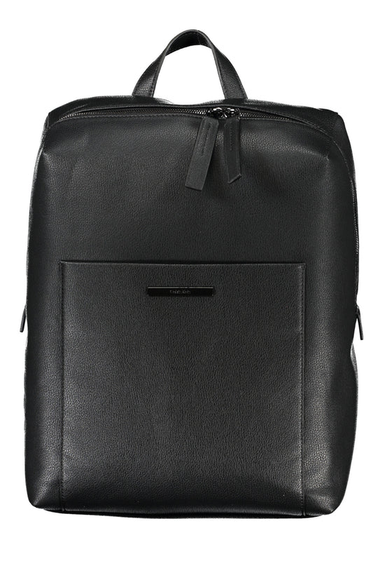 CALVIN KLEIN Mochila com 2 bolsos interiores e fecho de mola e de correr · Preto