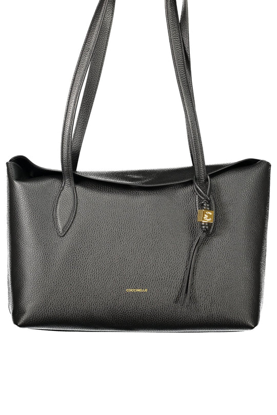 COCCINELLE Mala Thess em pele – Preto