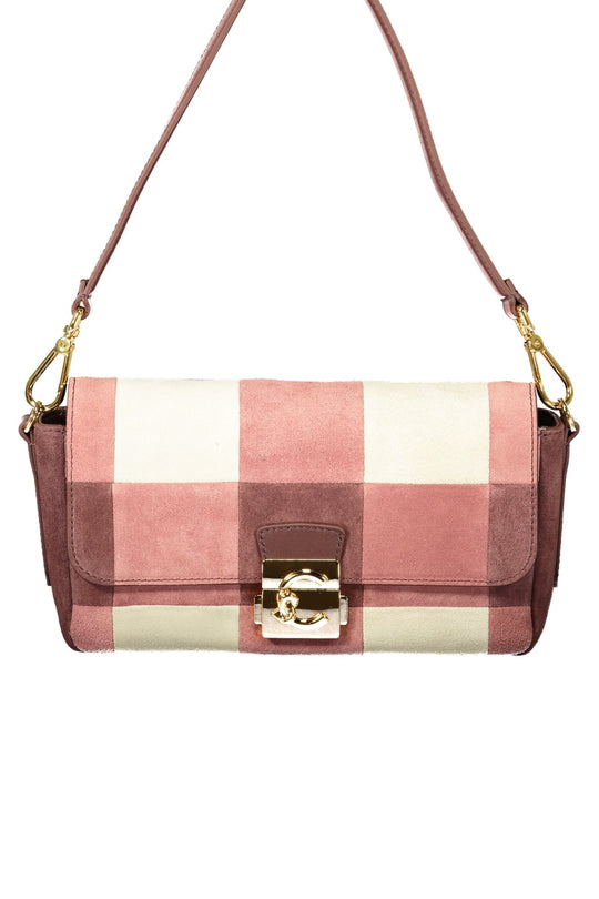 COCCINELLE Mala C-Me Lock em pele · Rosa
