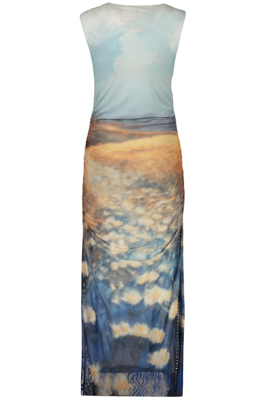 DESIGUAL Vestido comprido · Azul-claro