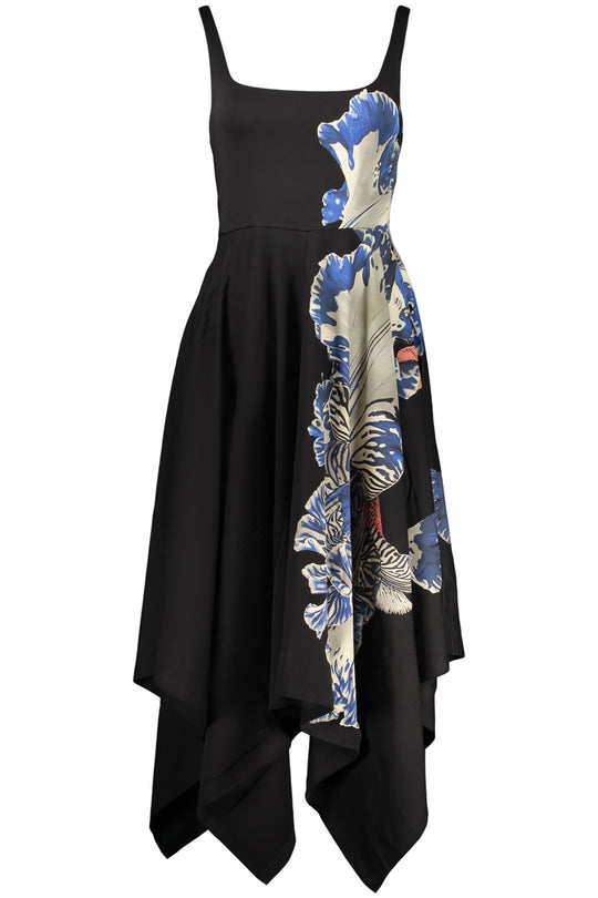 DESIGUAL Vestido comprido em algodão · Preto