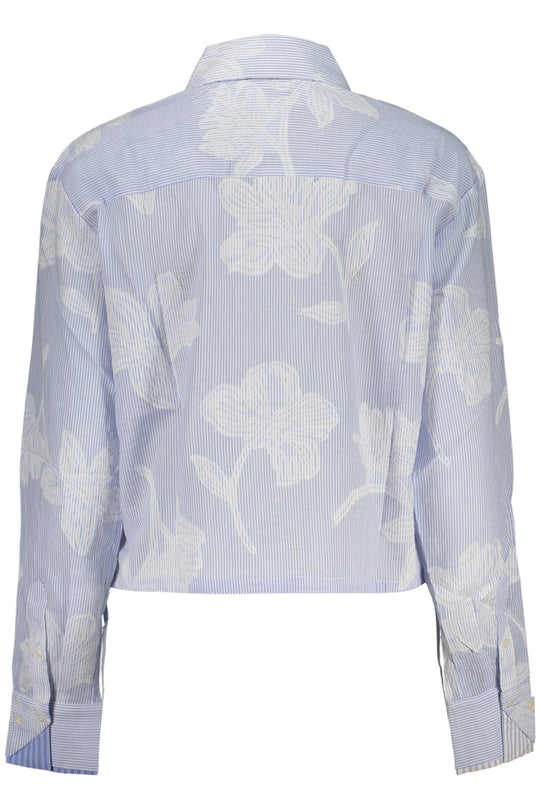 DESIGUAL Camisa em algodão com estampado · Azul-claro