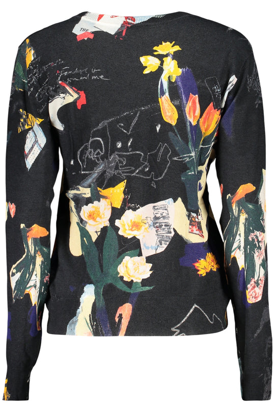 DESIGUAL T-shirt de manga comprida Nantes – Preto