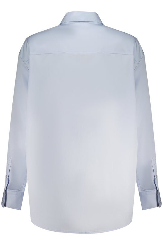 GUESS JEANS Camisa em algodão com bordado · Azul-claro