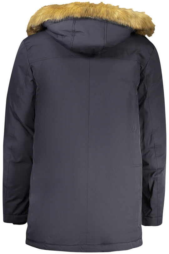 GUESS JEANS Casaco com capuz amovível – Azul