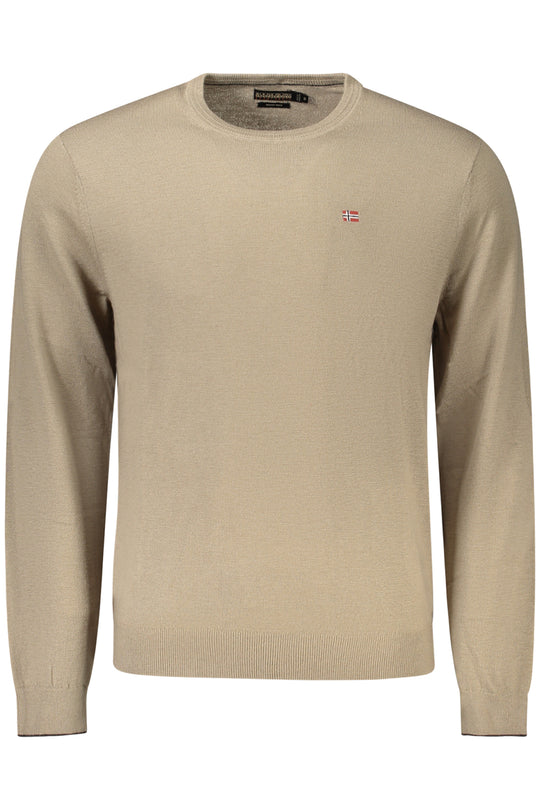 NAPAPIJRI Camisola em lã com gola redonda – Castanho
