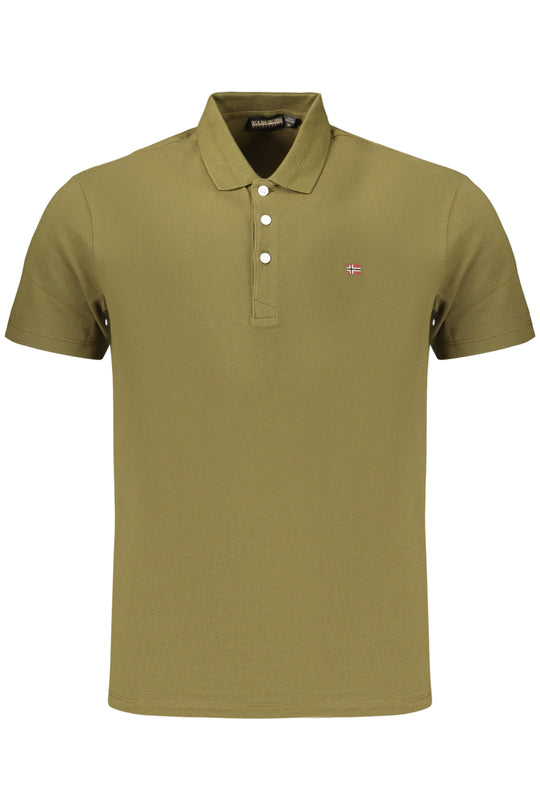 NAPAPIJRI Polo em algodão com bordado – Verde