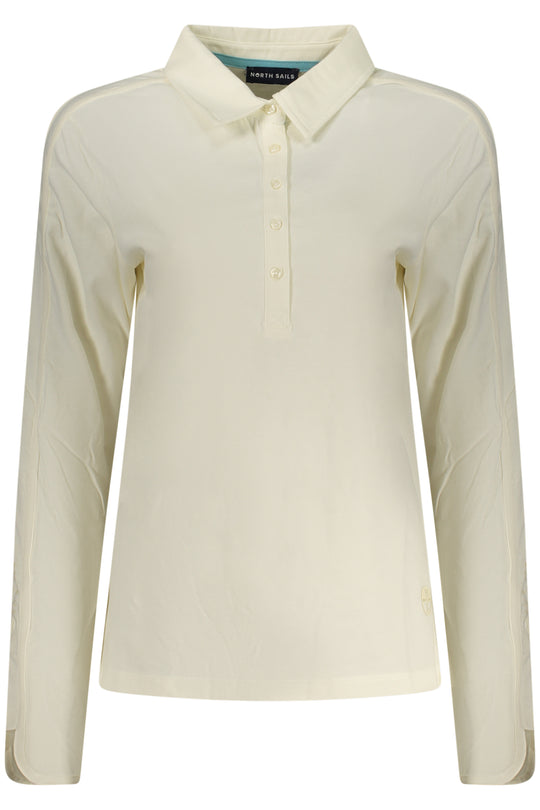 NORTH SAILS Polo de manga comprida em algodão · Branco