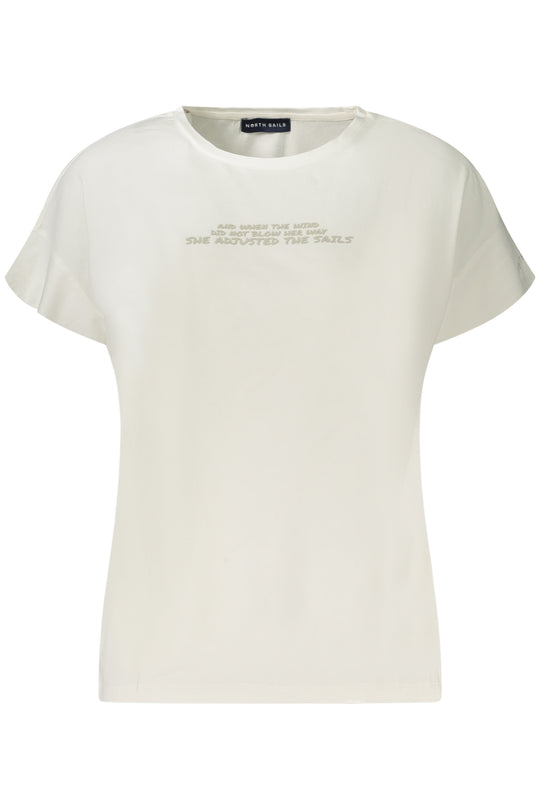 NORTH SAILS T-shirt em algodão com estampado – Branco