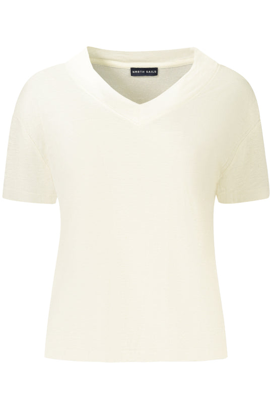 NORTH SAILS T-shirt com decote em V – Branco