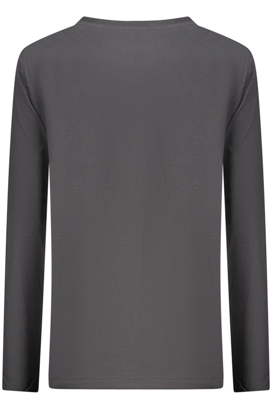 NORTH SAILS T-shirt de manga comprida em algodão com estampado – Preto