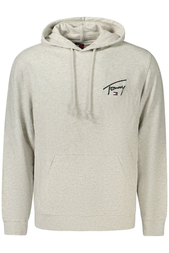 TOMMY HILFIGER Sweatshirt com capuz em algodão com estampado · Cinzento