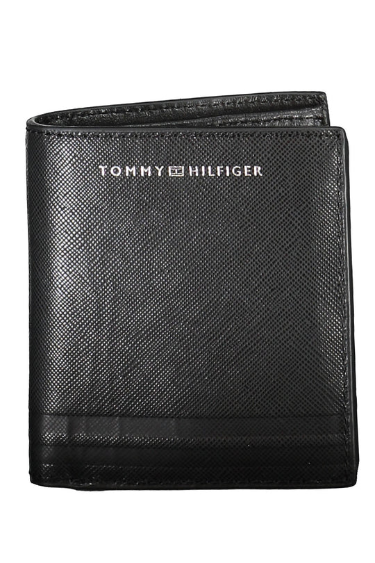 TOMMY HILFIGER Carteira em pele com estampado · Preto