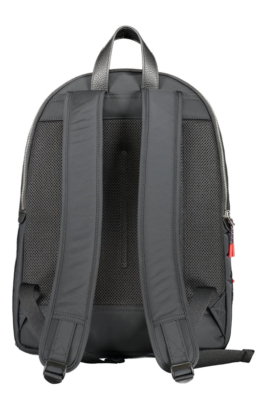 TOMMY HILFIGER Mochila com compartimento exterior para portátil e detalhes em contraste · Preto