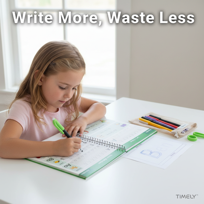 TIMELY™ 6 Reusable Grooved Handwriting Workbook for Kids