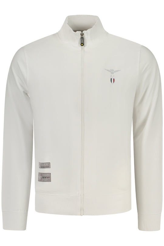 Accademia Militare Military Academy Men's White Zip-Up Sweatshirt
