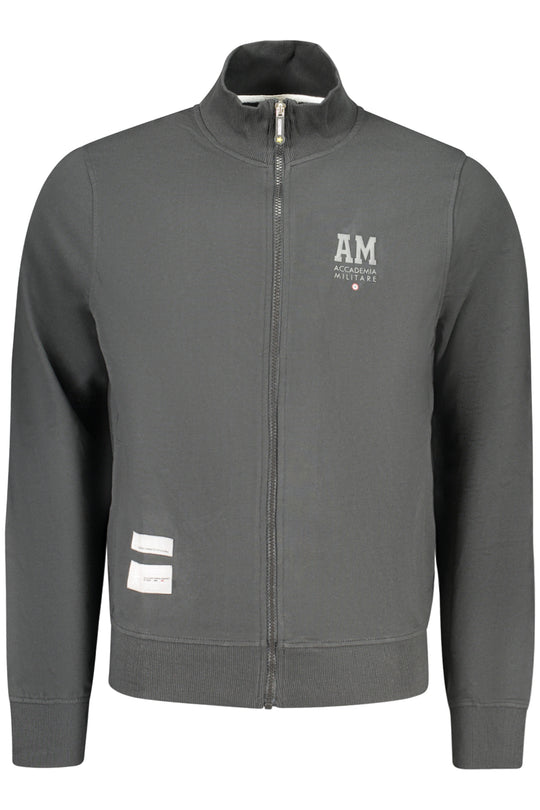 Accademia Militare Military Academy Men's Black Zip-Up Sweatshirt