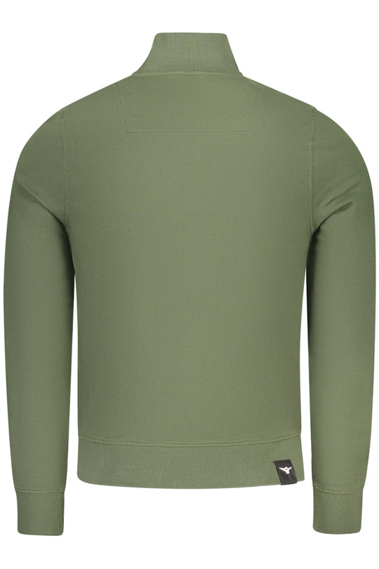 Accademia Militare Military Academy Men's Green Zip-Up Sweatshirt