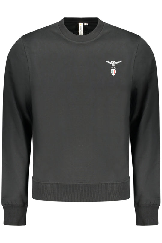 Accademia Militare Military Academy Men's Black Zip-Up Sweatshirt