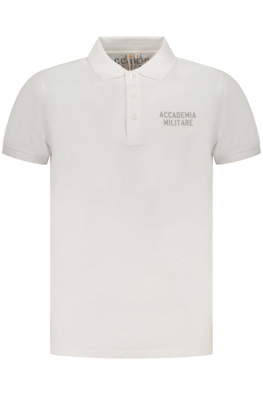 Accademia Militare Military Academy Men's Short Sleeve Polo White