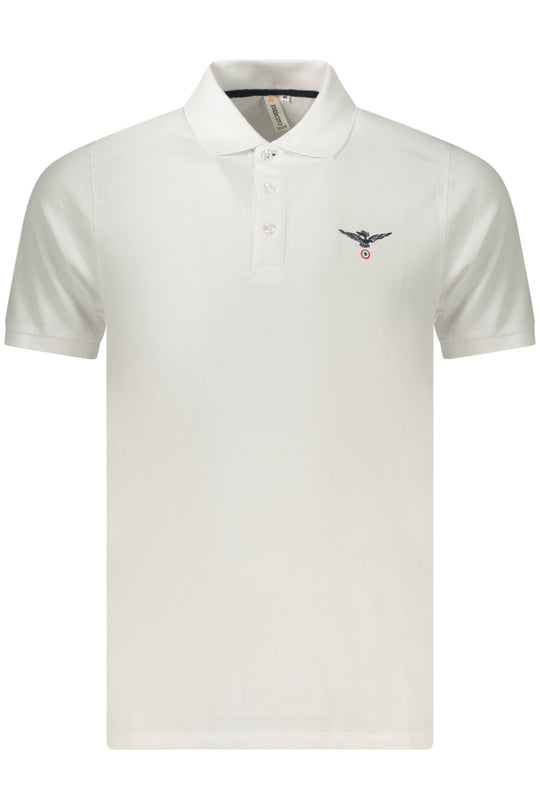 Accademia Militare Military Academy Men's Short-Sleeved Polo Shirt, White