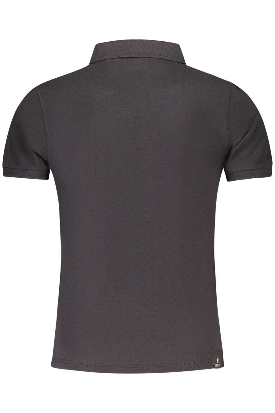 Accademia Militare Military Academy Black Men's Short Sleeve Polo