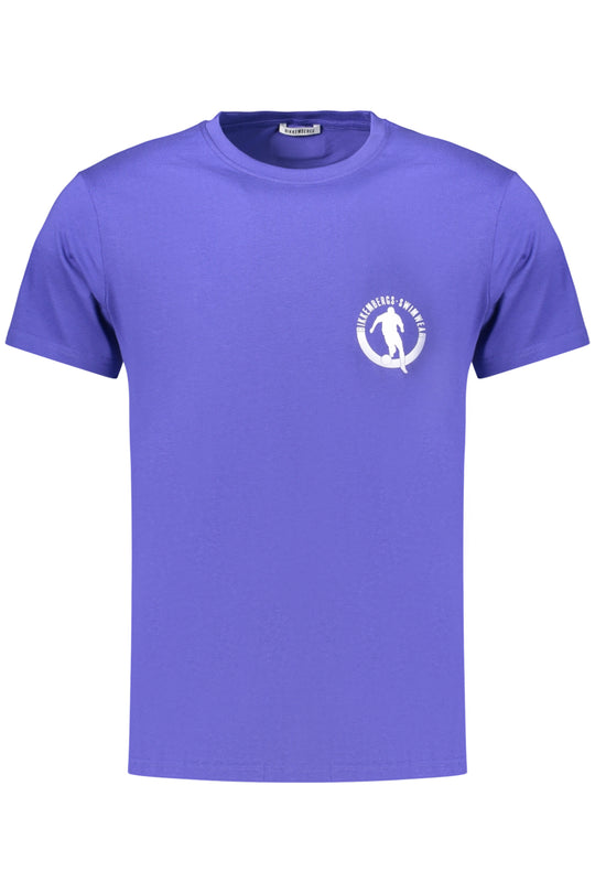 Bikkembergs Men's Short-Sleeve T-Shirt Blue