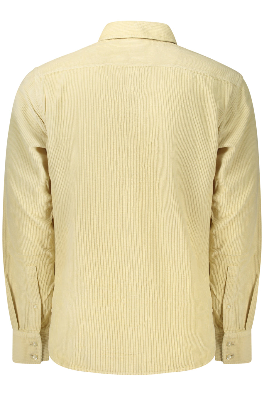 BOSS Camisa de veludo em algodão com bordado – Bege