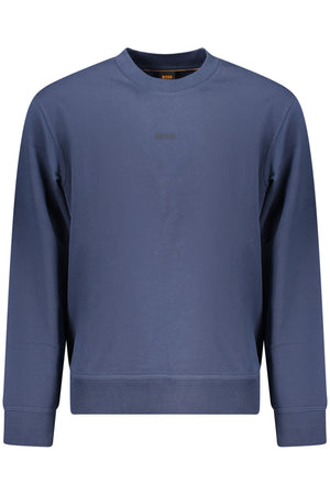 BOSS Men's Blue Zip-Up Sweatshirt