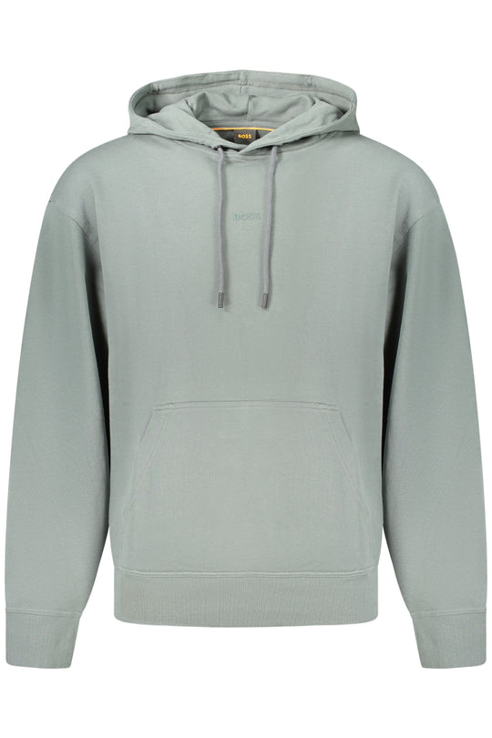 BOSS Sweatshirt com capuz em algodão com estampado · Verde