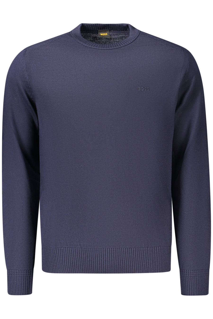 BOSS Crew-Neck Wool Sweater – Azul