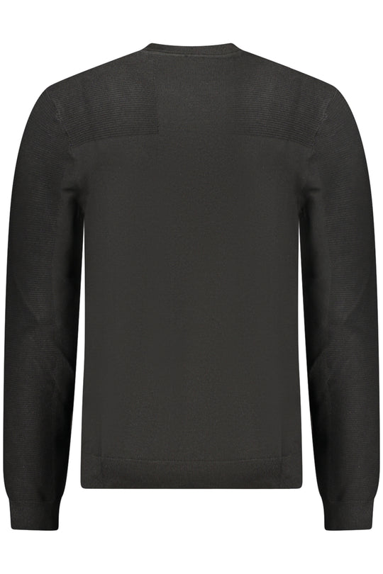 BOSS Camisola de malha com gola redonda – Preto