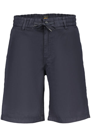 BOSS Men's Blue Bermuda Trousers