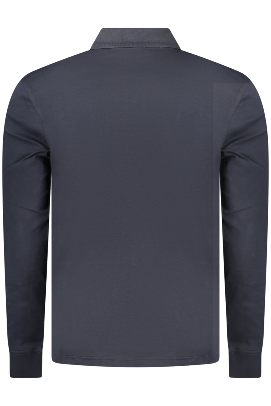 BOSS Polo a maniche lunghe in cotone con ricamo – Azul