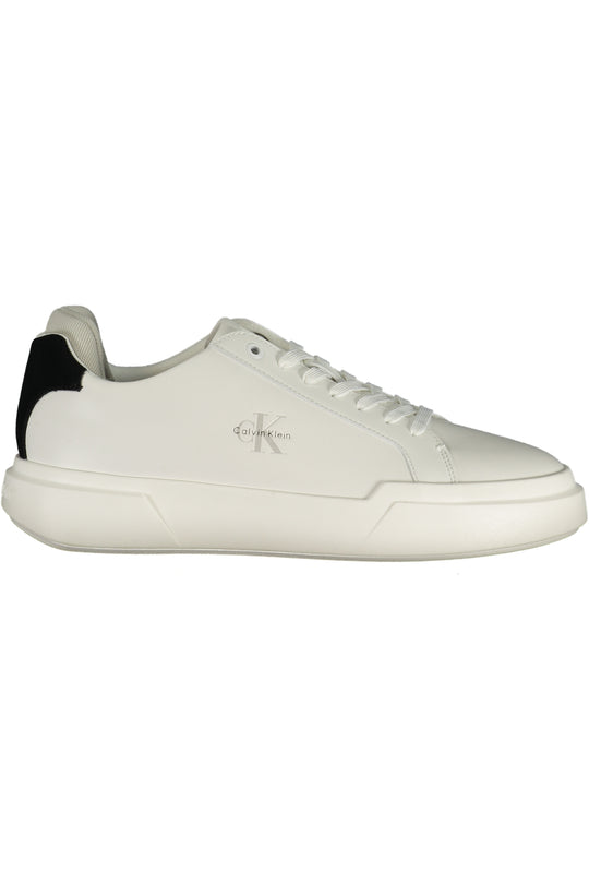 CALVIN KLEIN Ténis com detalhes em preto – Branco