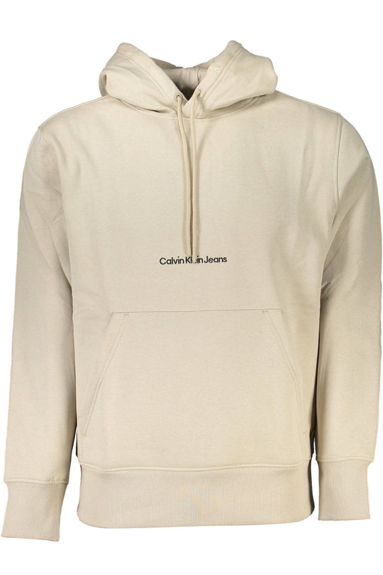 Calvin Klein Men's Beige Zipless Sweatshirt