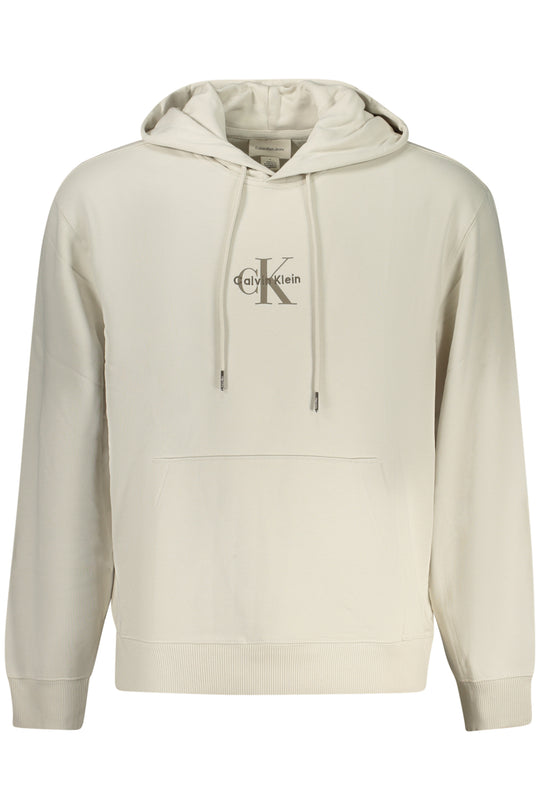Calvin Klein Men's Zip-Up Sweatshirt, Beige