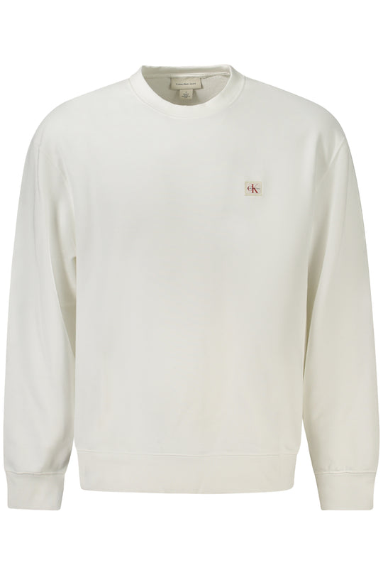 Calvin Klein Men's Zip-Up Sweatshirt White