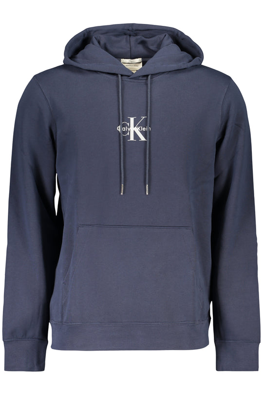 CALVIN KLEIN MEN'S BLUE ZIP-UP SWEATSHIRT