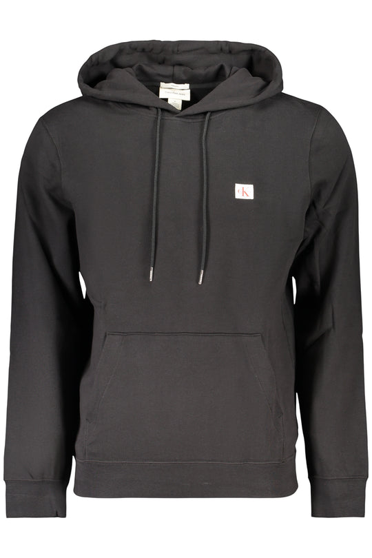 CALVIN KLEIN MEN'S BLACK ZIP-UP SWEATSHIRT
