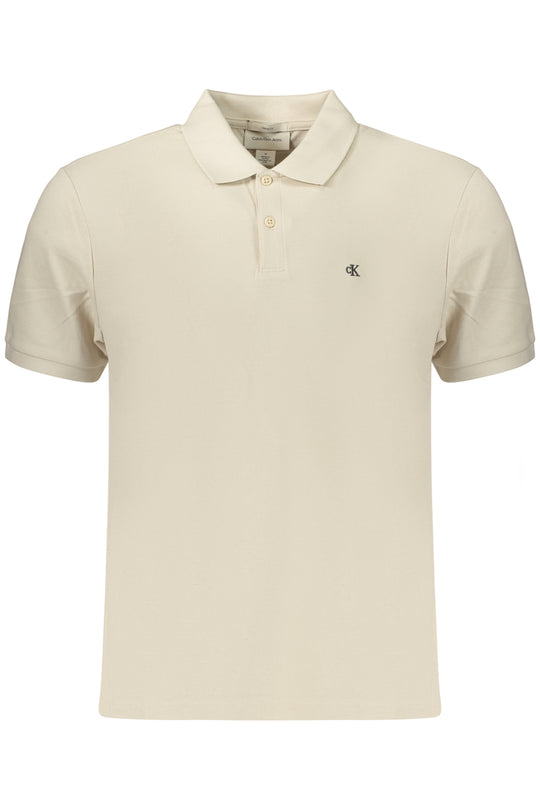 Calvin Klein Men's Short-Sleeve Polo Shirt, Beige