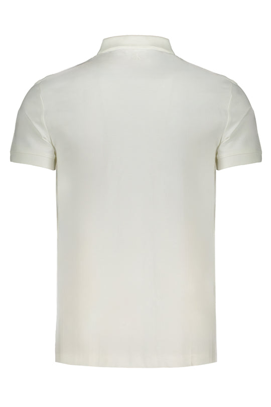 Calvin Klein Men's White Short Sleeve Polo Shirt