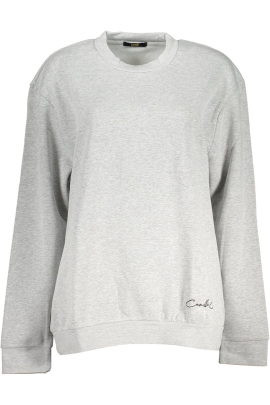 Cavalli Class Women's Gray Zipless Sweatshirt
